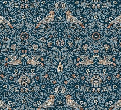WILLIAM MORRIS - Bird Webbs Blue - Emery Walker&#39;s House Collection - Cotton - From Fat Quarter