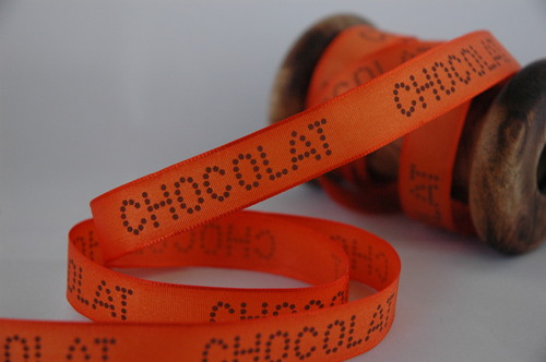 &quot;Orange Chocolat&quot; 16mm Chocolate Ribbon - 1 Metre