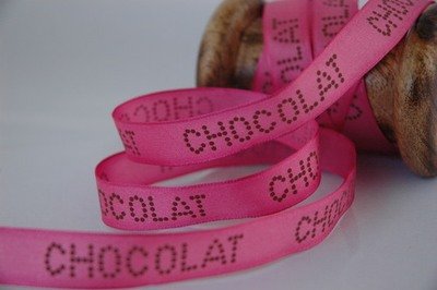 &quot;Pink Chocolate&quot; 16mm Chocolate Ribbon - 1 Metre