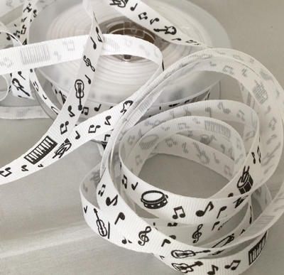 Music Notes Instruments on White