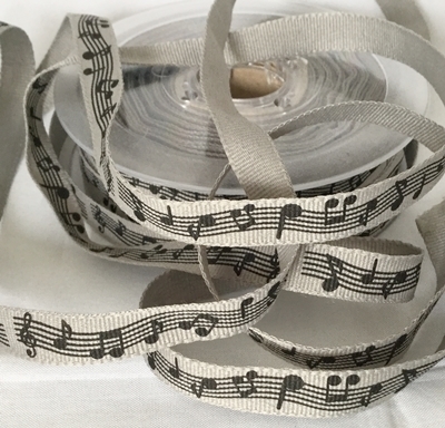 Music Notes on Grey