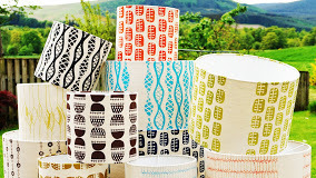 Make Your Own Lampshade Kit - 40 cm Drum Lampshade - ADD YOUR OWN FABRIC (OR OURS!)