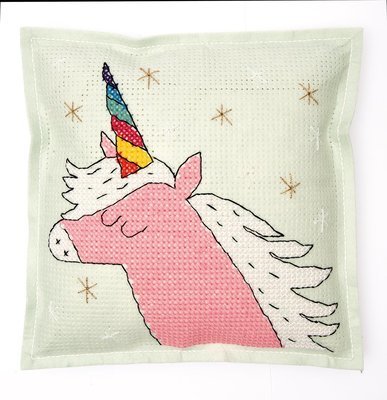 Unicorn Cushion - Cross Stitch Cushion Kit