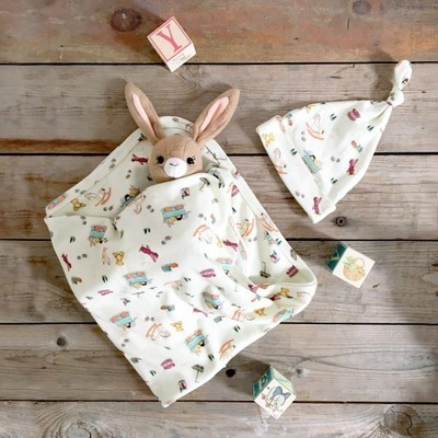 Belle & Boo - Baby Blanket & Hat Set - 100% Cotton