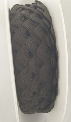 Brown - Ric Rac - 10 mm - By Metre