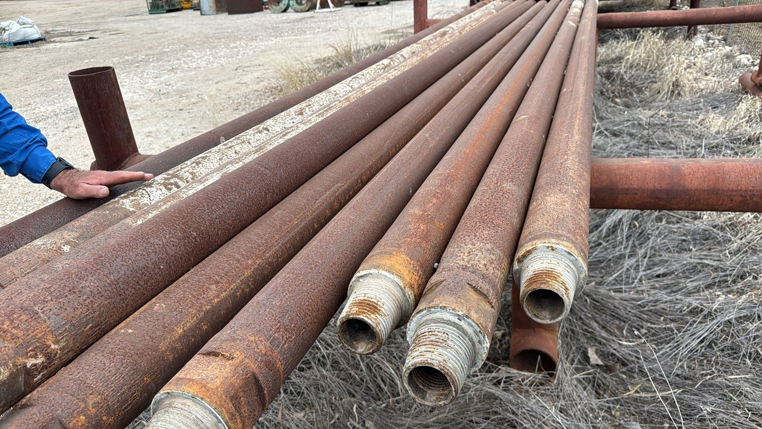 4.5" Drill Rod 2 7/8 IF threads (10 available)