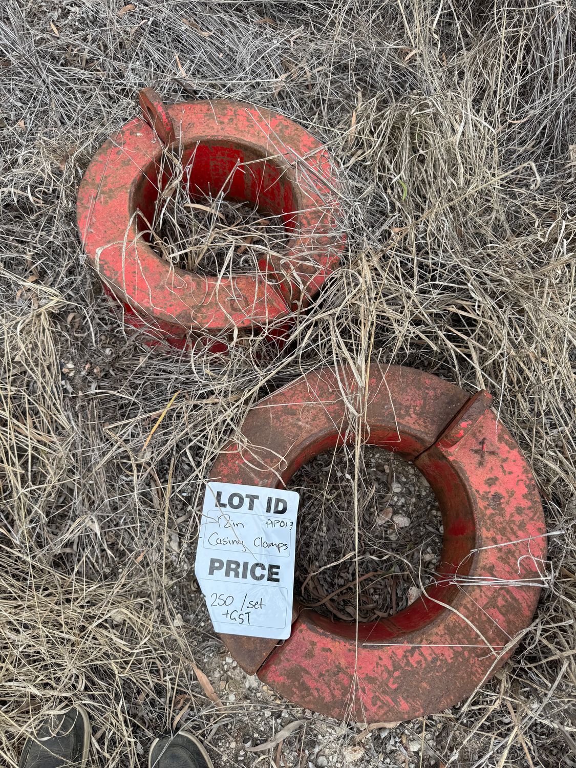 12" Casing Clamps (2 available)