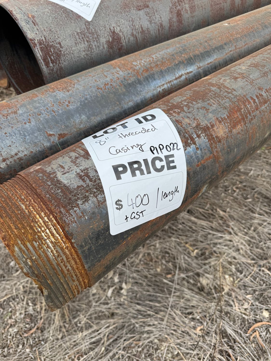 8" Threaded Casing 12m (8 available)