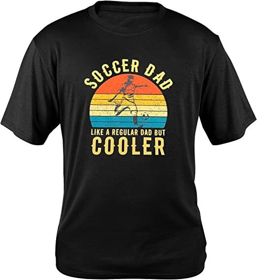 Soccer Dad Adult Tshirt Black