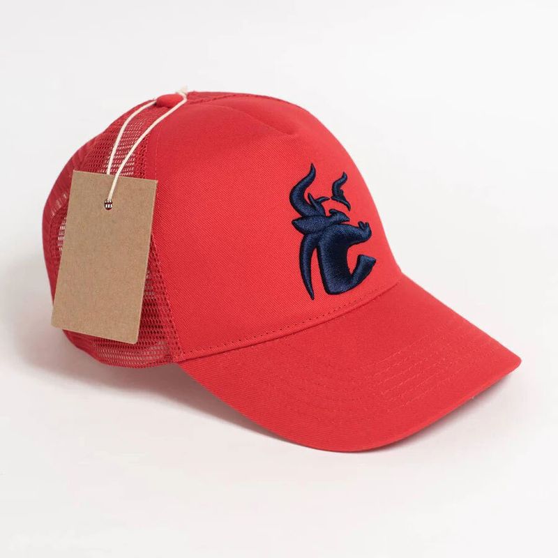 Trucker Red with Navy Devil