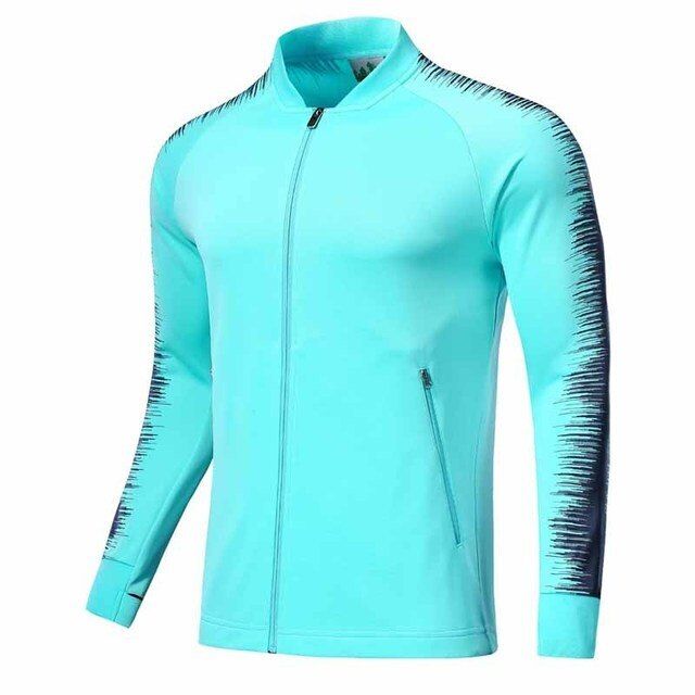 Men's Sportswear Soccer Football Training Jacket TURQUOISE