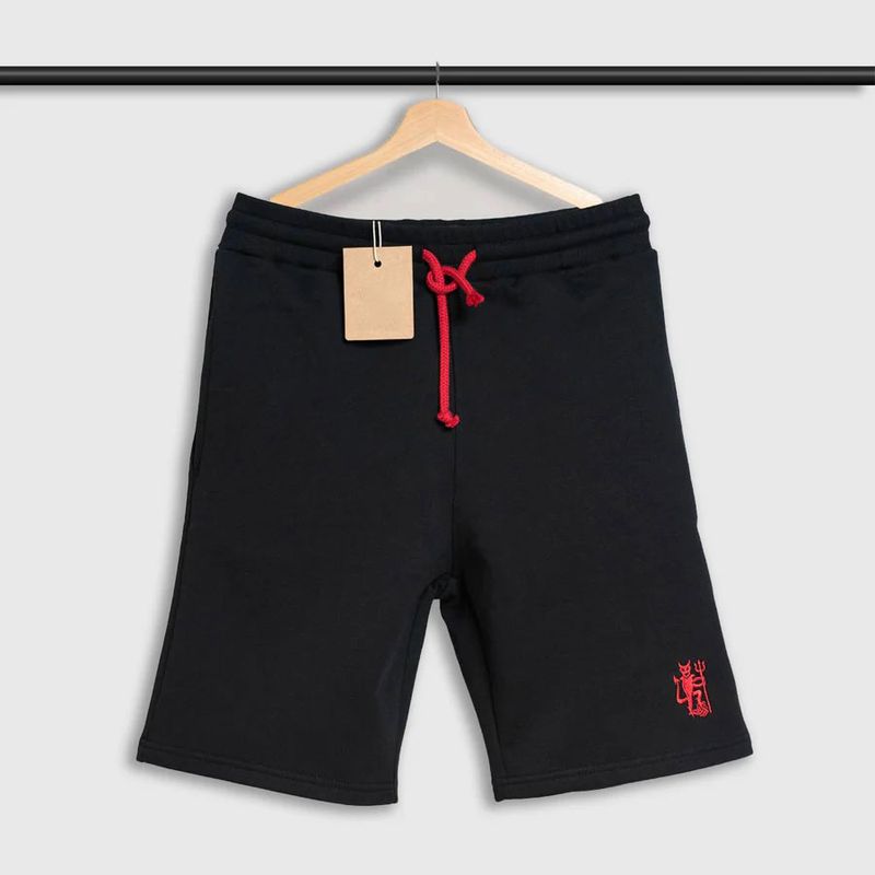 Black Shorts with Red Devil