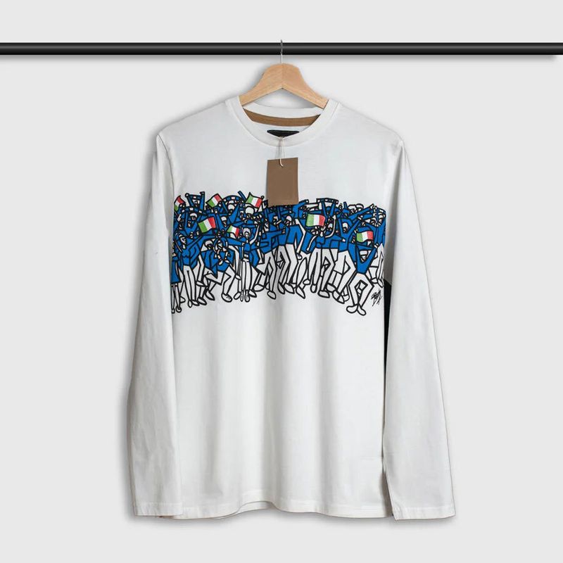 Italy Azzurri Fans Long Sleeve Tee