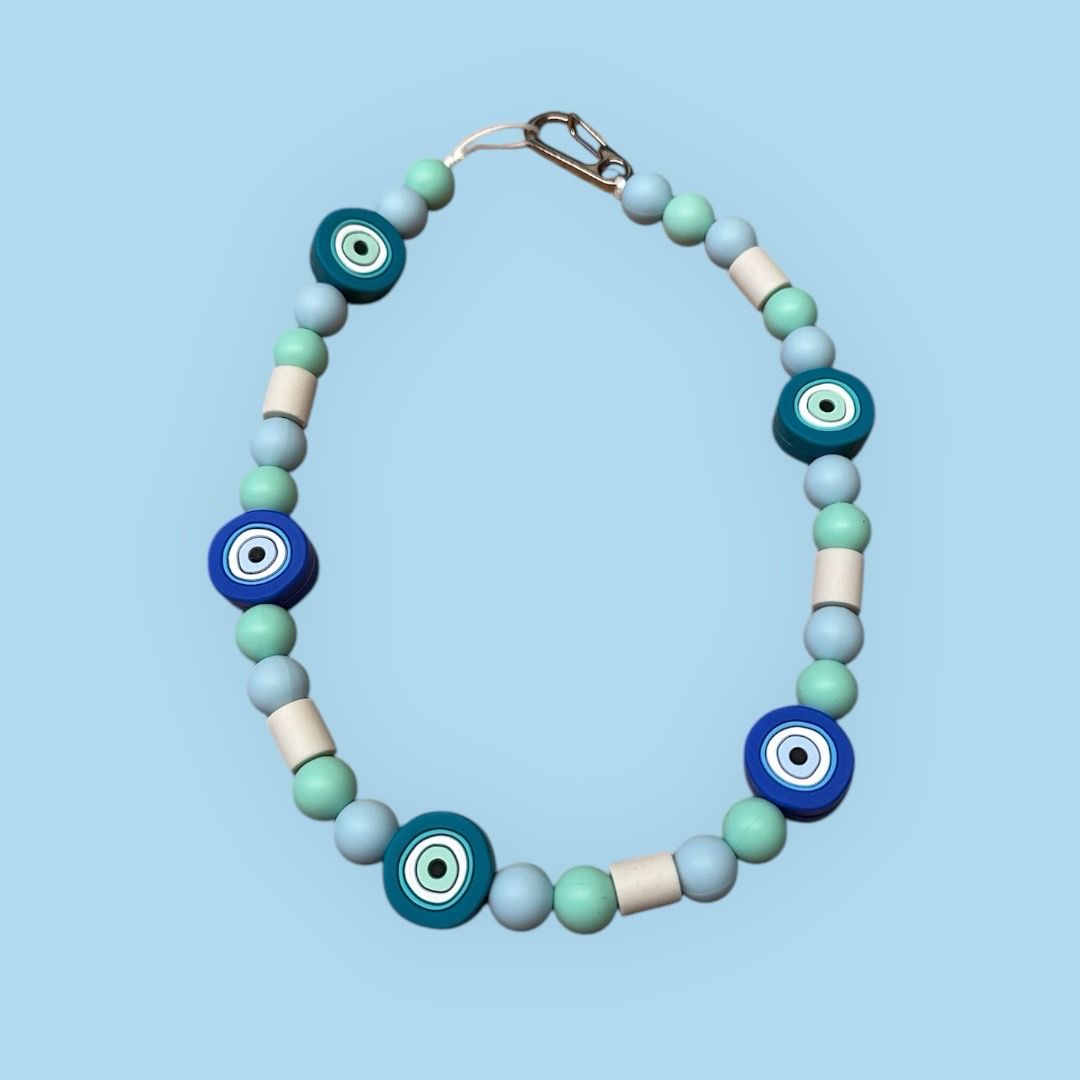 Collier Anti-Tique Charm’Oeil Bleu