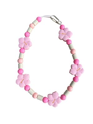 Collier Anti-Tique Hibissia Rose