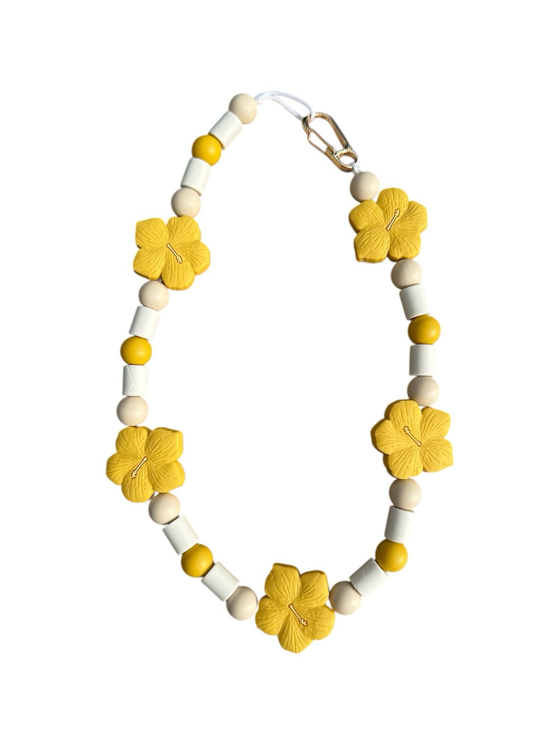 Collier Anti-Tique Hibissia Jaune
