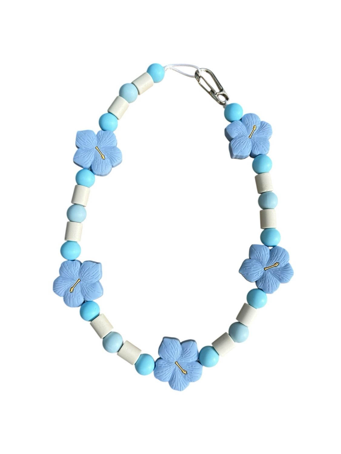 Collier Anti-Tique Hibissia Bleu