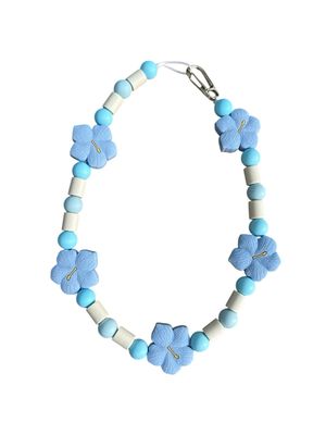 Collier Anti-Tique Hibissia Bleu