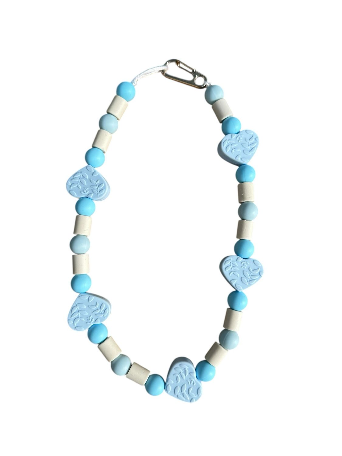 Collier Anti - Tique Cœur Bleu