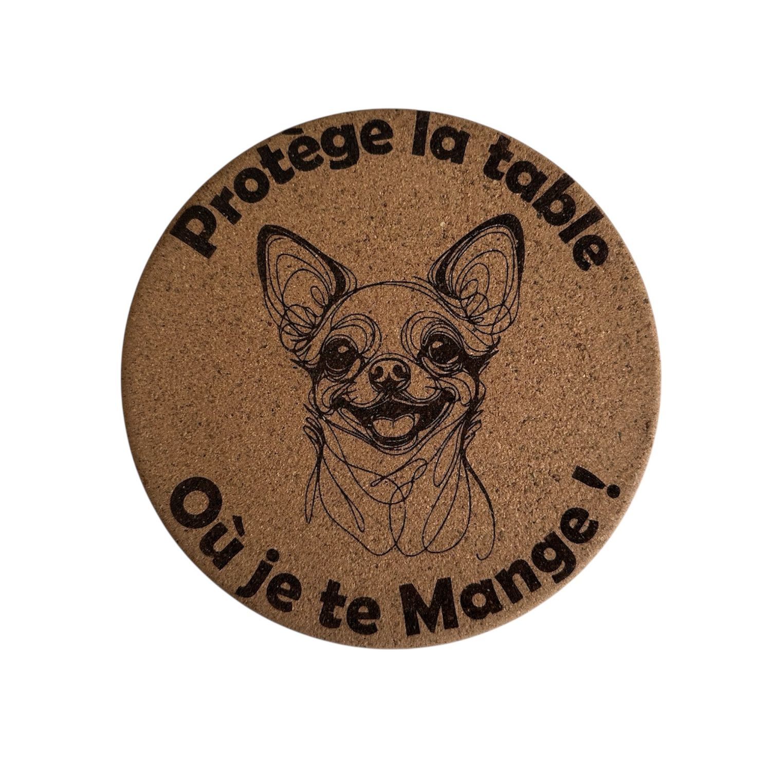 Dessous de Plat en Liège Chien