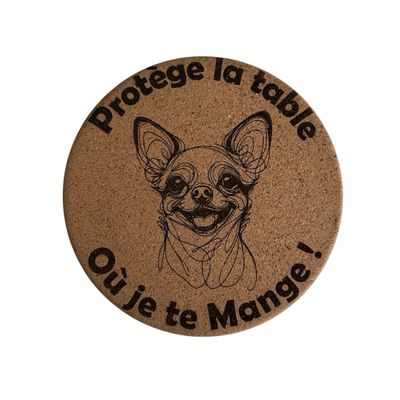 Dessous de Plat en Liège Chien