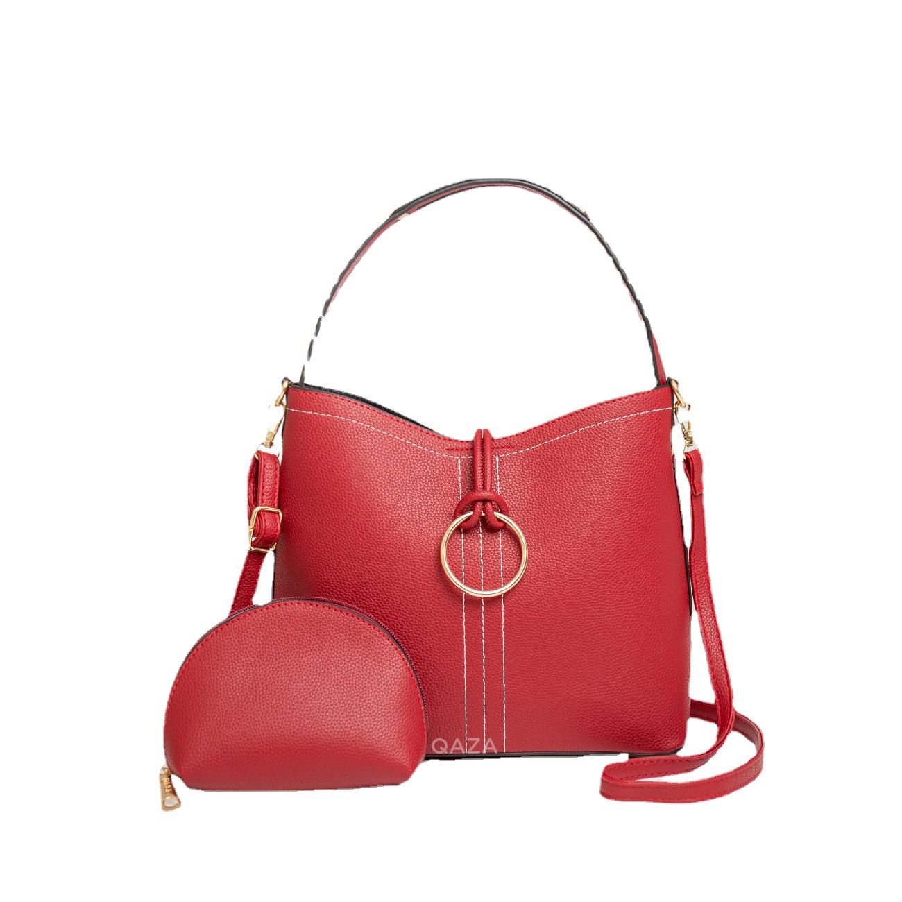 Women’s Classic Solid Color Shoulder Bag – Elegant &amp; Timeless Handbag