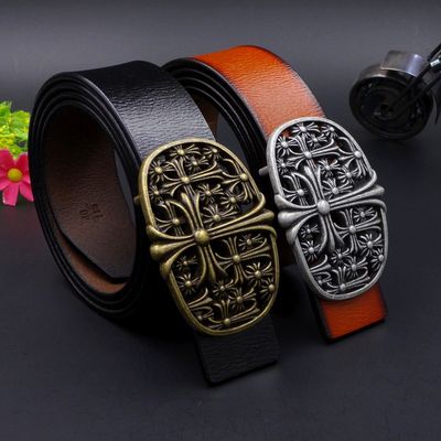 Vintage Cross Flower Double-Layer Belt