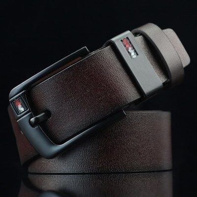 Men’s Leather Retro Belt – Pin Buckle, All-Match Casual Style
