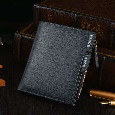 Men&#39;s Leather RFID Wallet – Foldable with Coin &amp; Card Holder