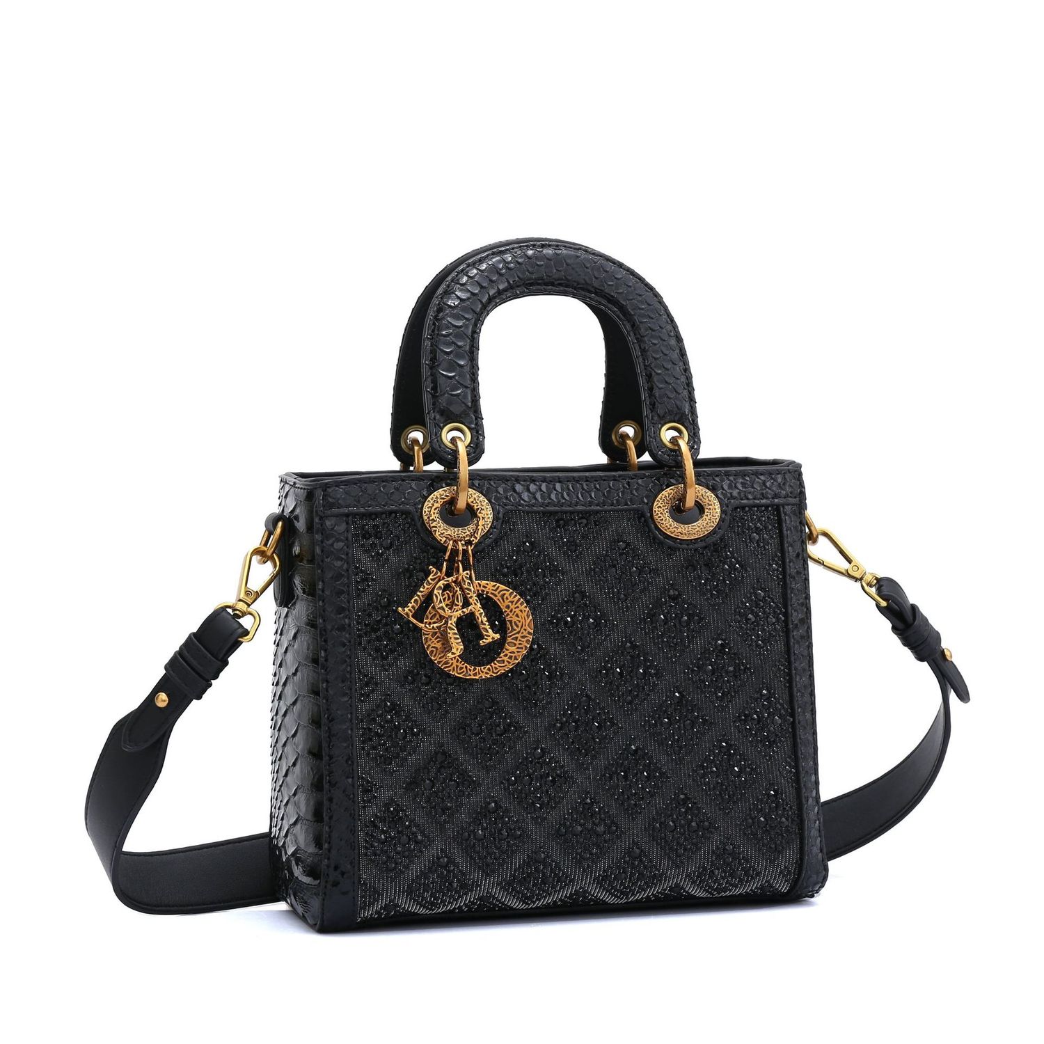 Luxury Diamond Quilted Handbag – Women&#39;s Crossbody Shoulder Bag
