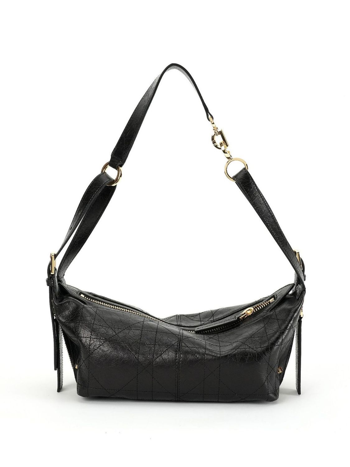 Oil-Waxed Genuine Leather Dumpling Lunch Box Crossbody Bag for Women