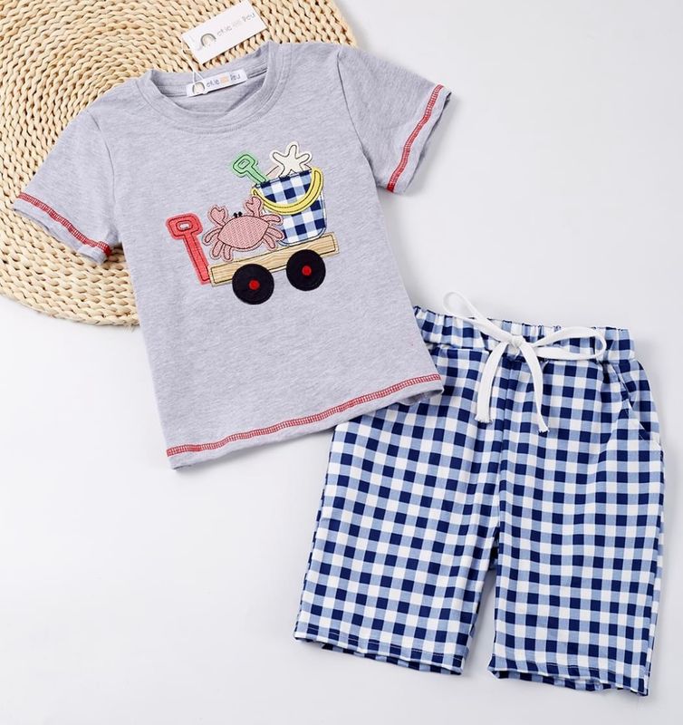 Plaid Crab Set