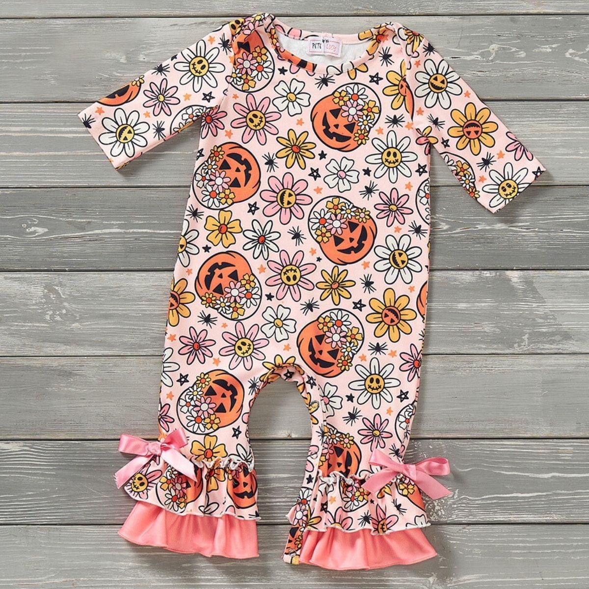 Pumpkin Poises Romper