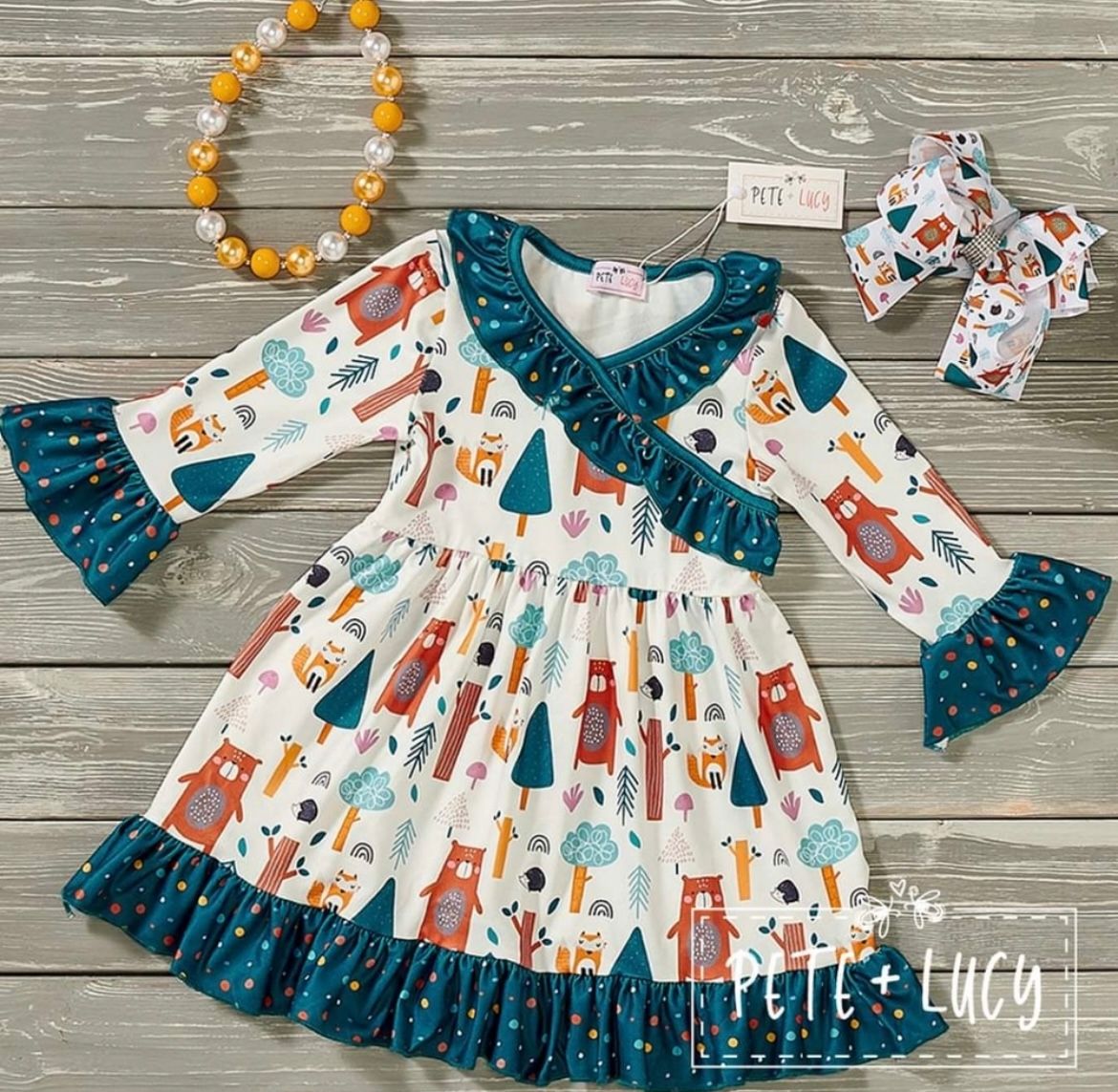 Trees and Dots Dress