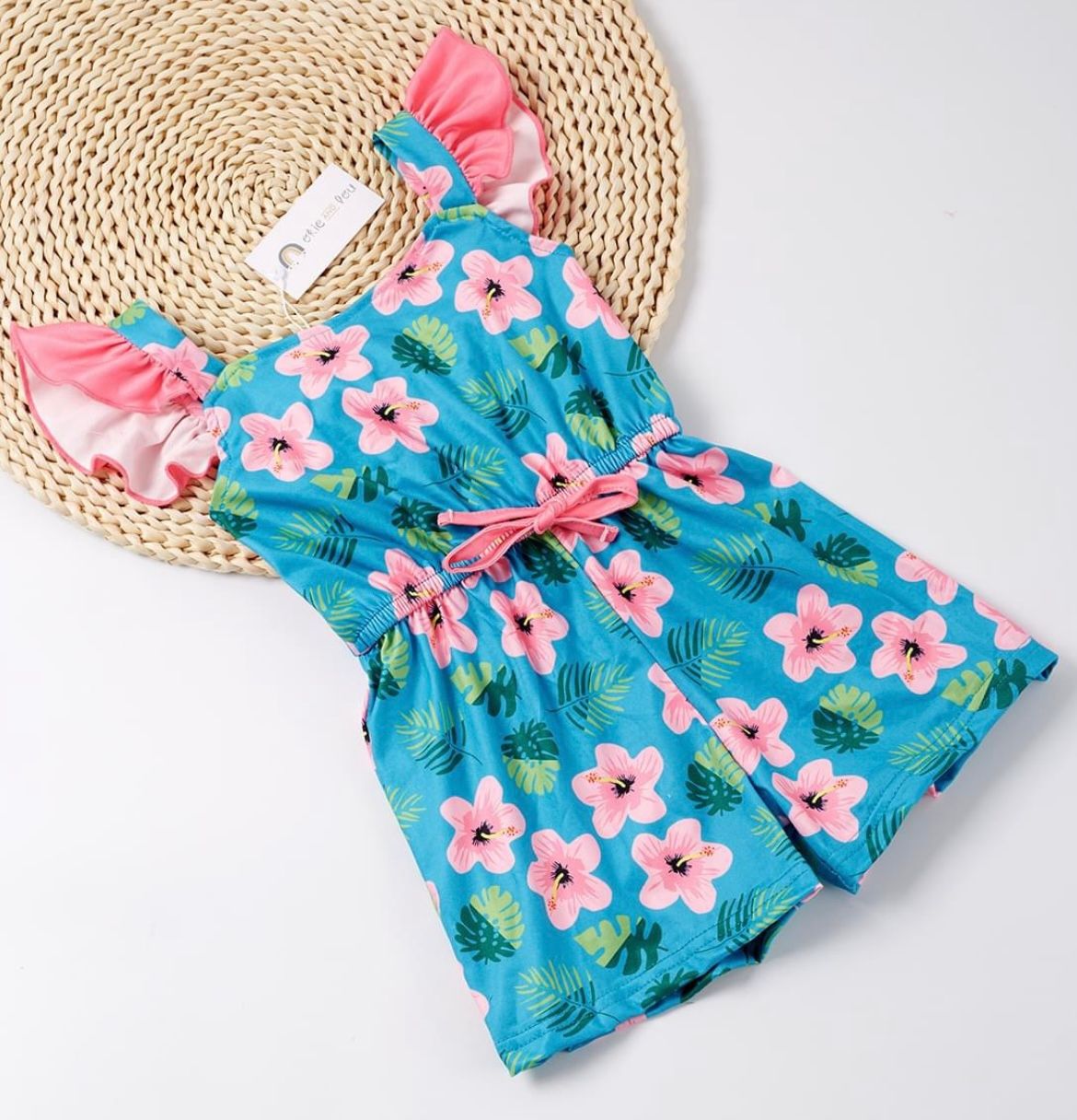 Hawaiian Hibiscus Romper
