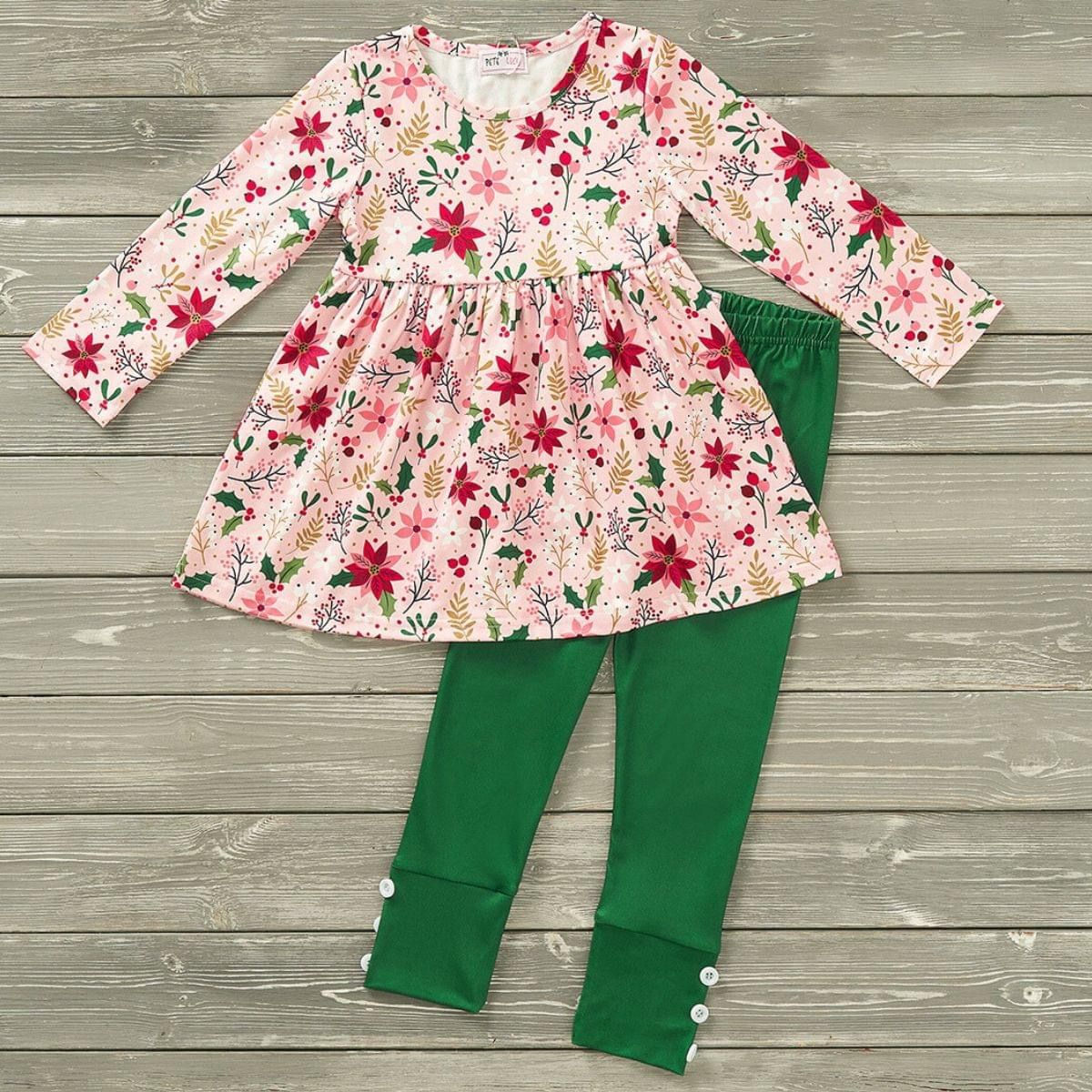 Poinsettias &amp; Plaid Set