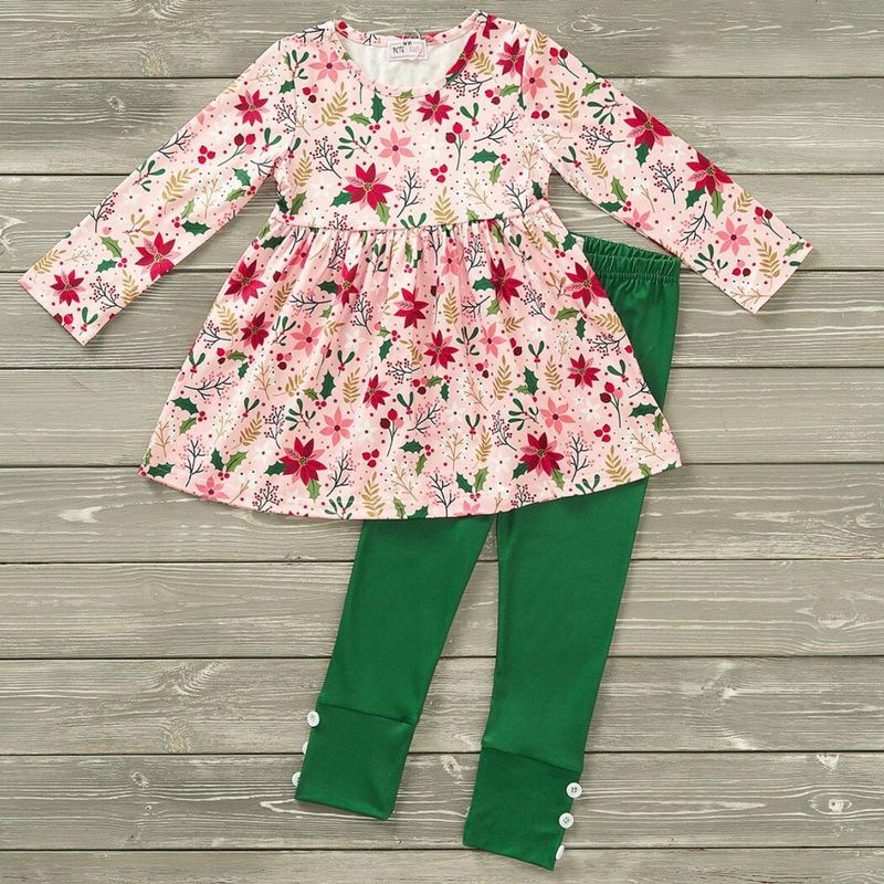 Poinsettias &amp; Plaid Set