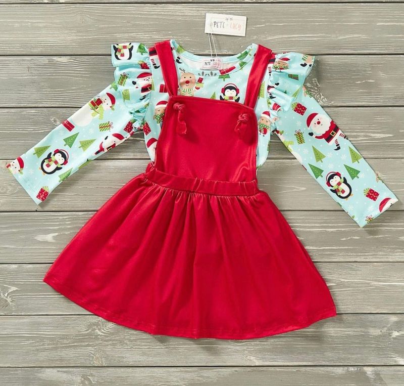 North Pole Treasure skirt set