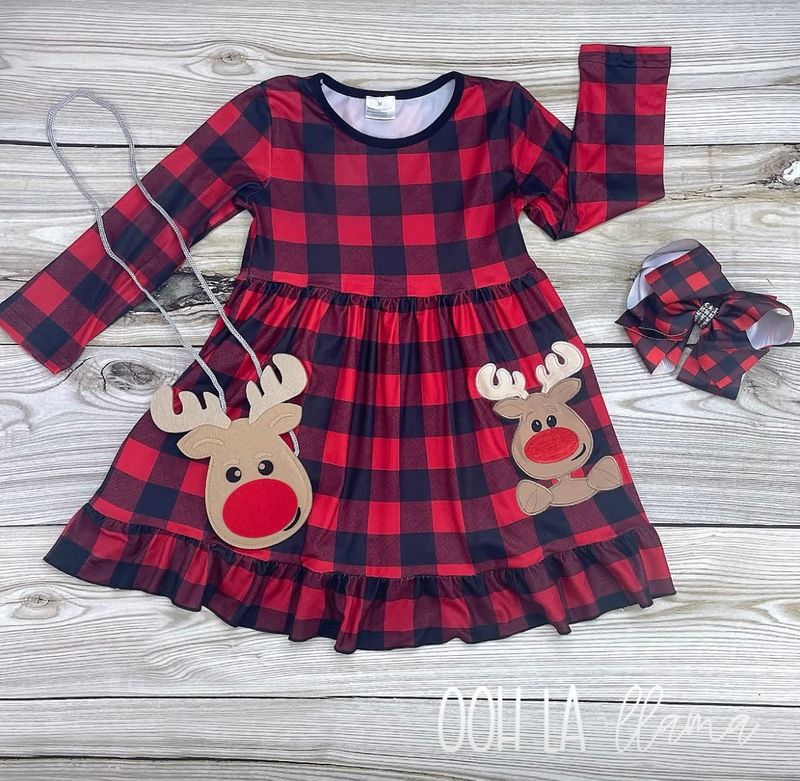 Plaid Red Nose Who Dress