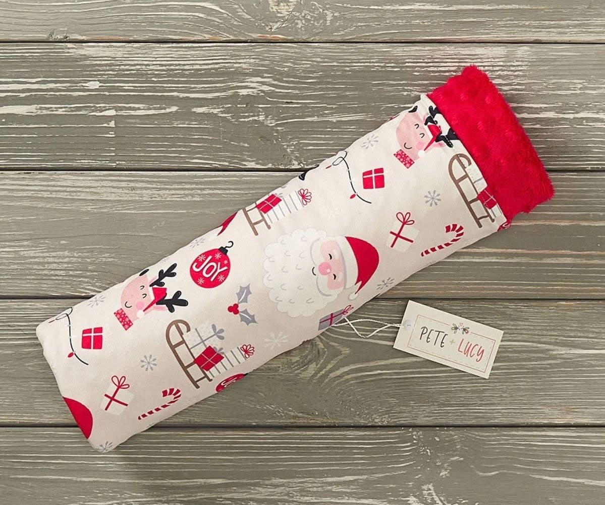 Santa’s Sleigh Minky Blanket