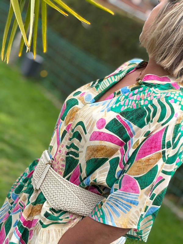 Lange bloemenjurk