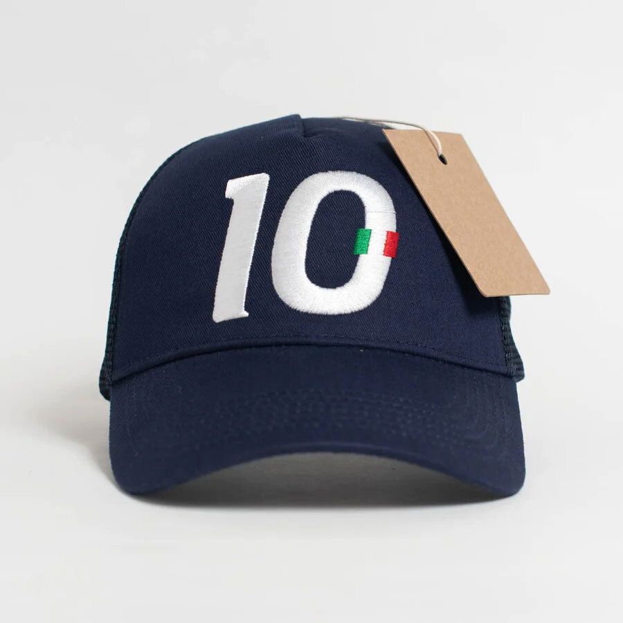 Trucker 10 Navy with White Font