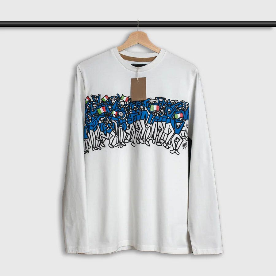 Italy Azzurri Fans Long Sleeve Tee