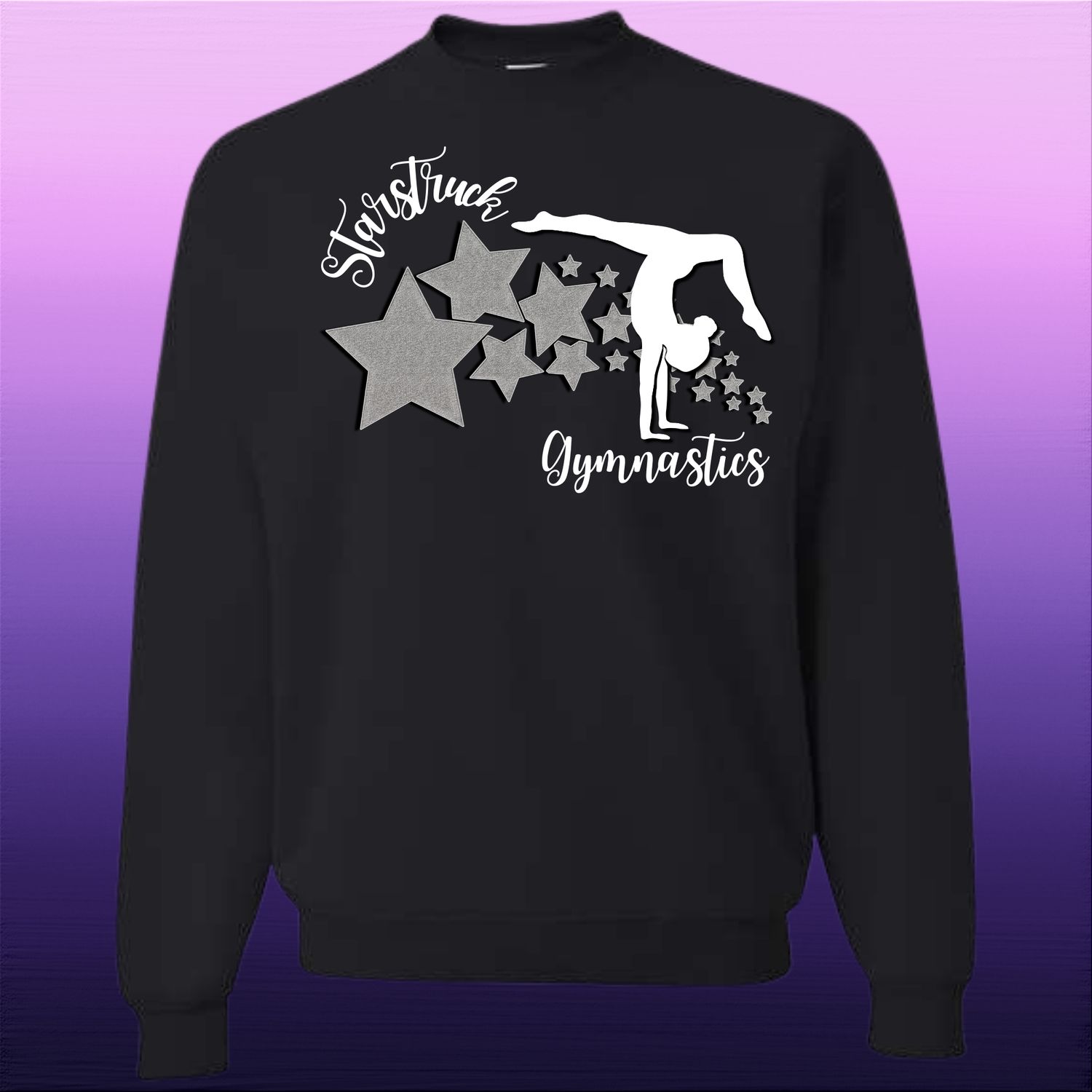 Gymnastics Crewneck Sweatshirt- Black