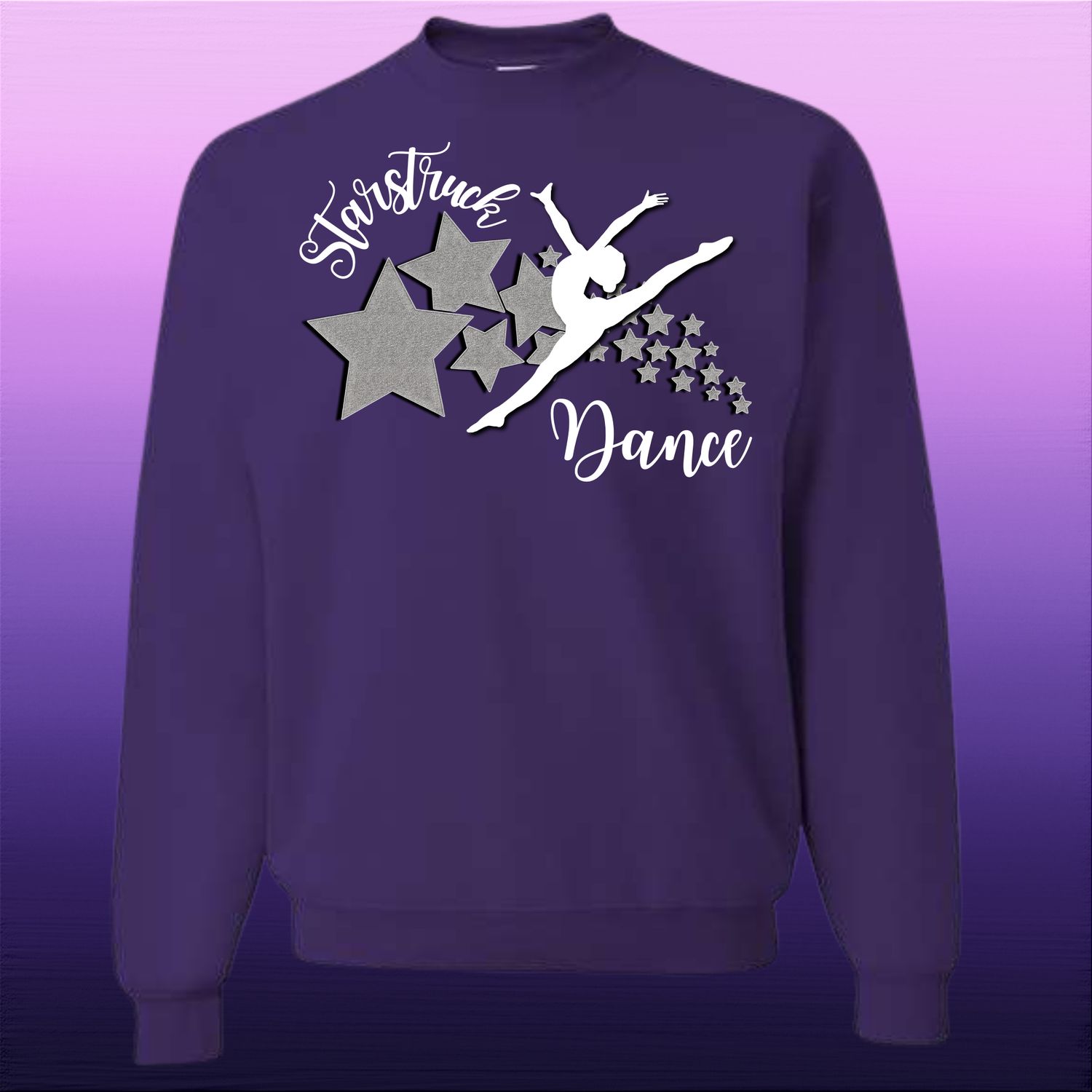 Dance Crewneck Sweatshirt- Purple