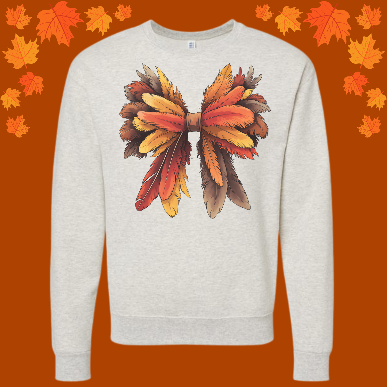 Retro Turkey Feather Bow