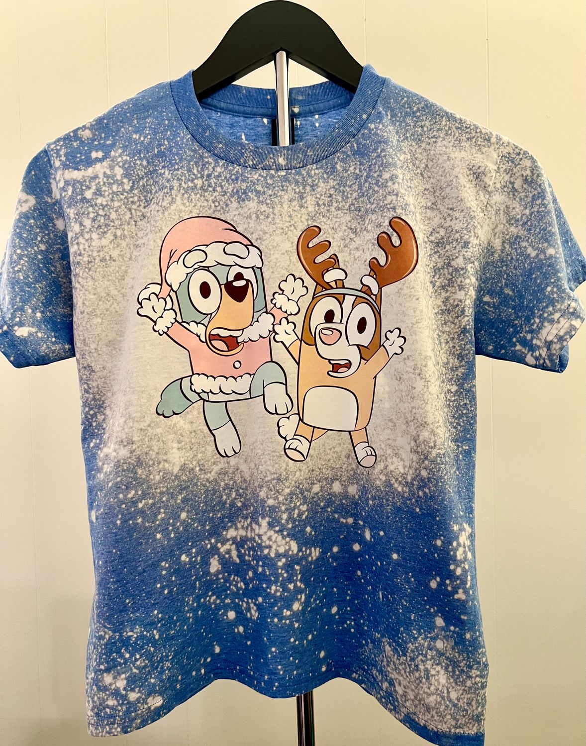 Blue Dog Reindeer- Bleached Royal Blue