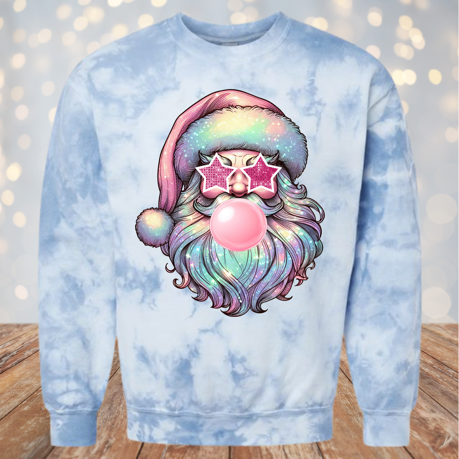 Iridescent Santa- Crewneck