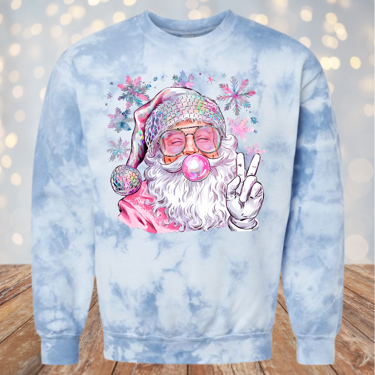 Bubblegum Santa- Crewneck