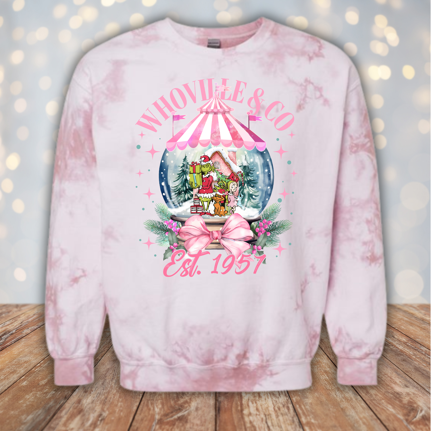 Snow Globe- Tie Dye Crewneck